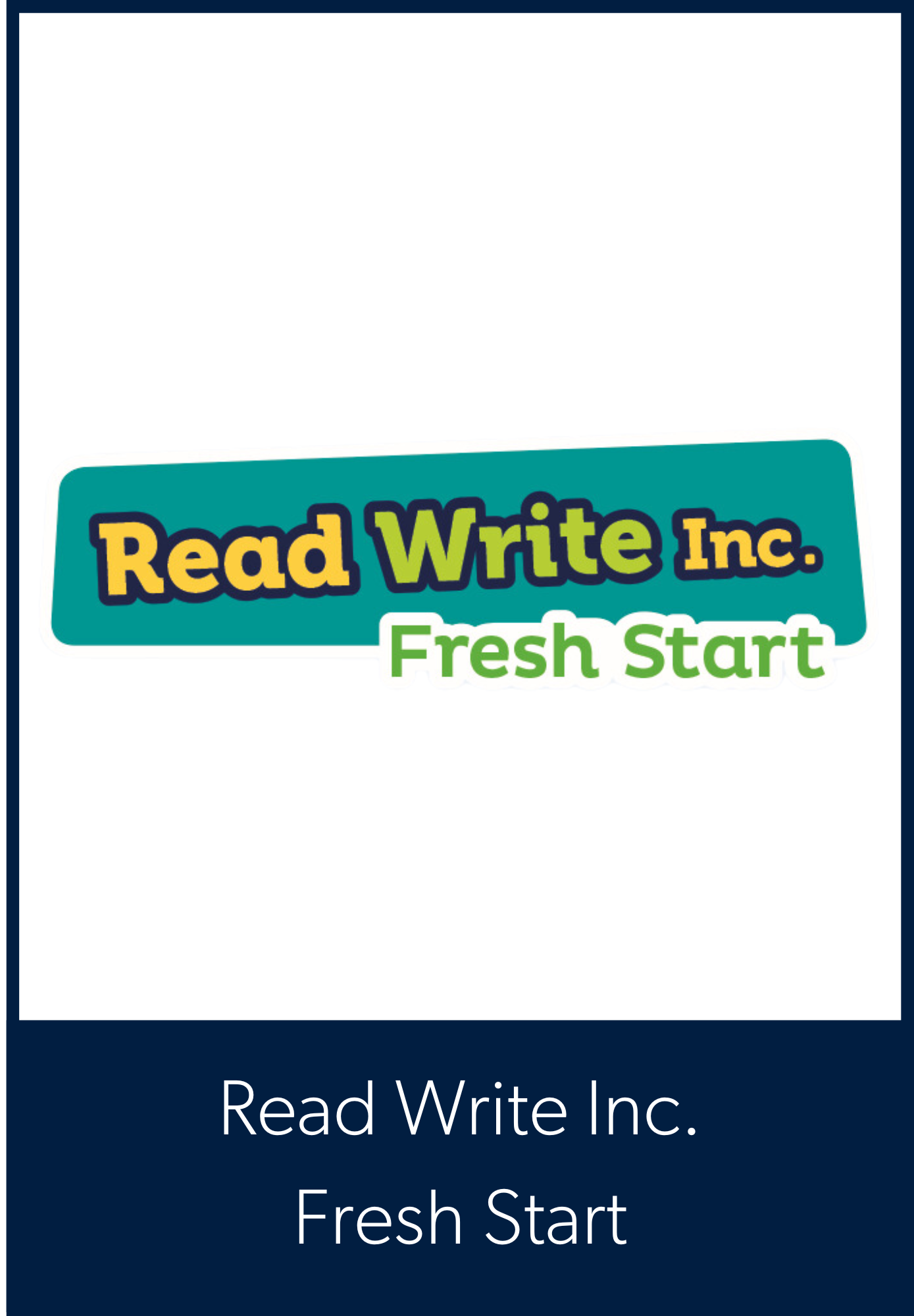 Read Write Inc. Fresh Start