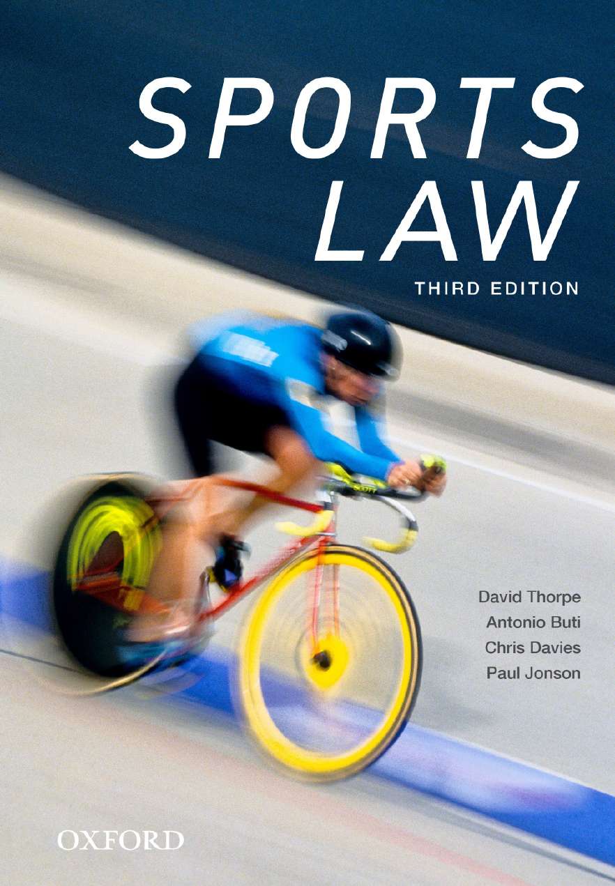 Sports Law Ebook Oxford University Press