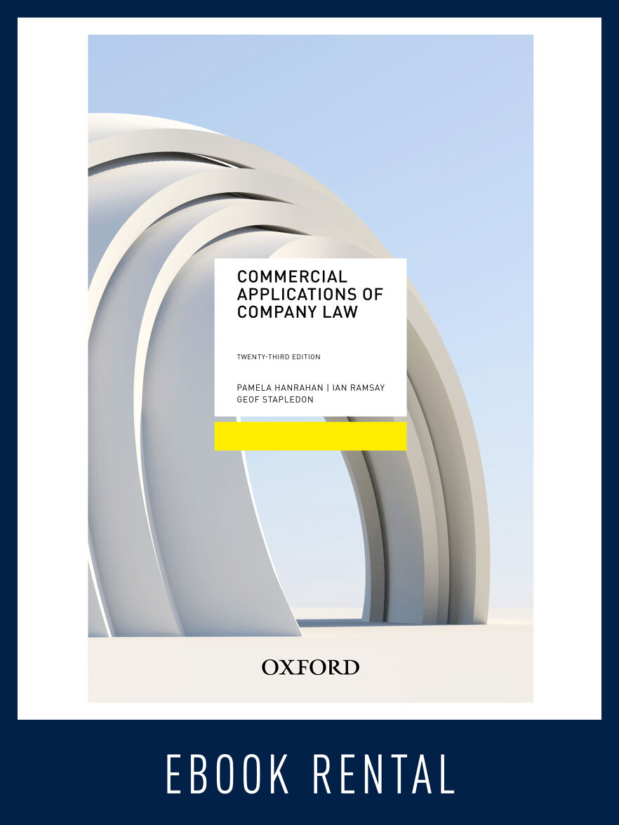 Commercial Applications of Company Law eBook