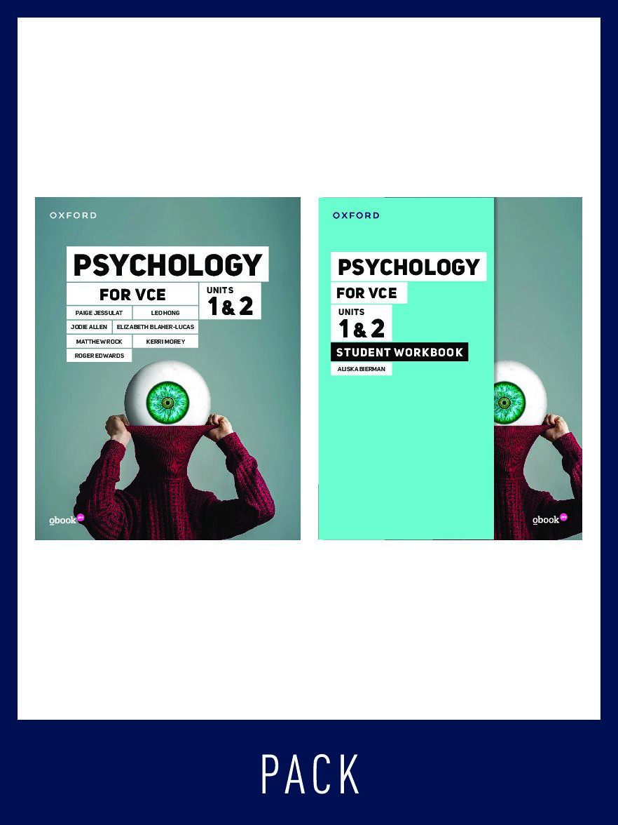 Psychology for VCE Units 1 & 2 Student pack (Student Book+Student Workbook)