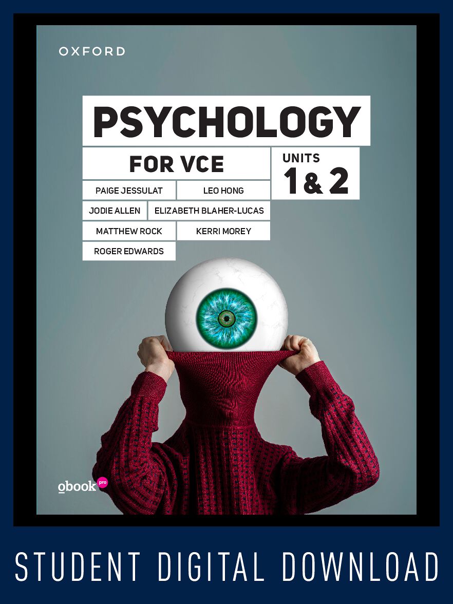 Psychology for VCE Units 1 & 2 Student obook pro (2yr licence)
