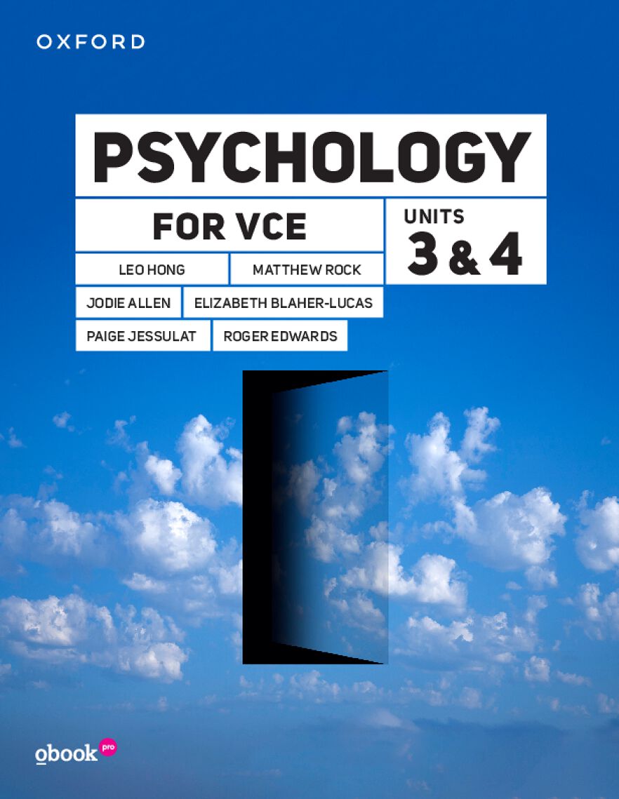 Psychology for VCE Unit 3 & 4 Student Book+obook pro