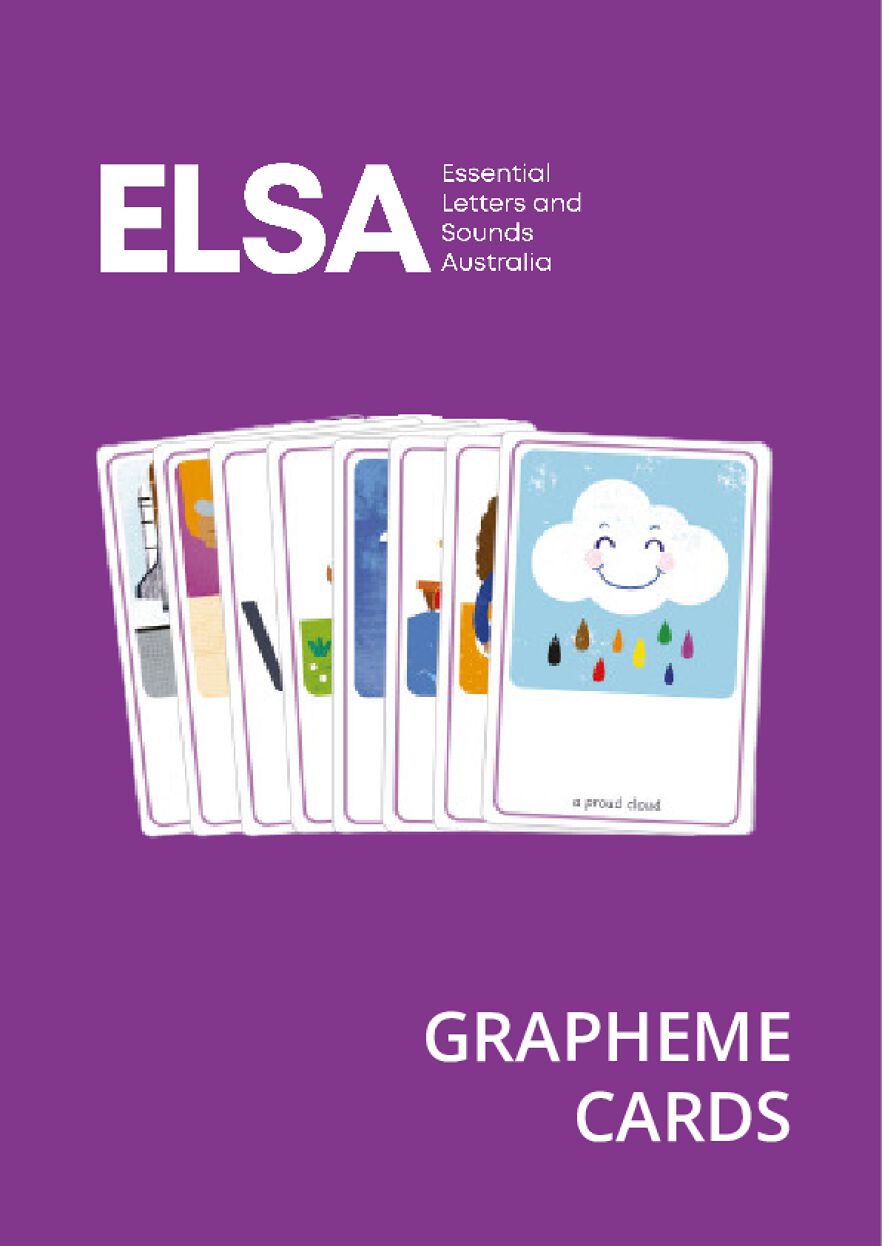 Essential Letters and Sounds Australia Grapheme Cards Foundation