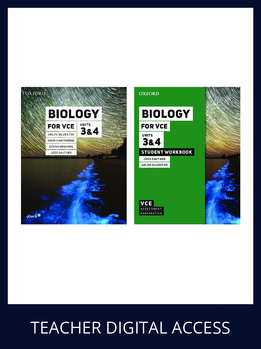 Biology for VCE Units 3 & 4 Teacher obook pro (Annual SB+SW subscription)