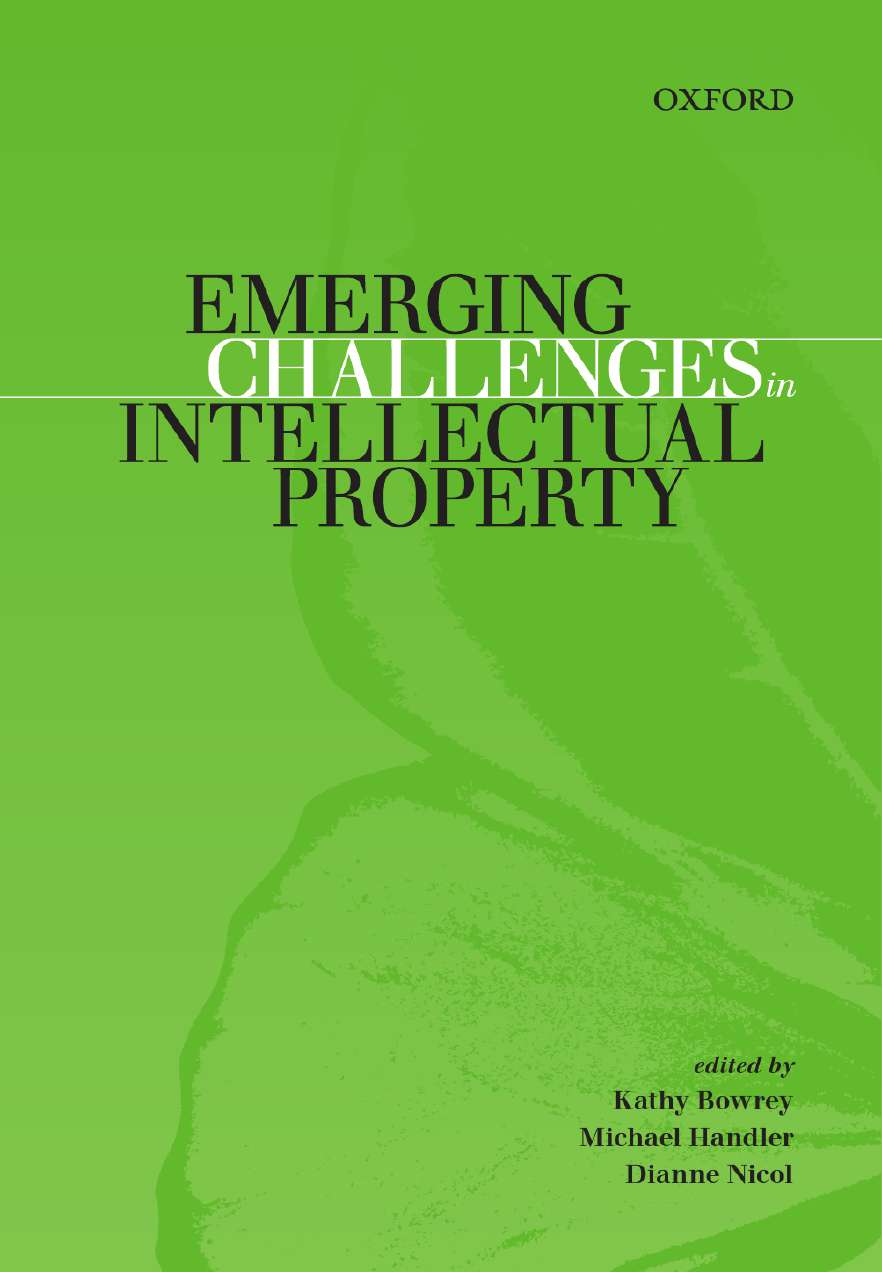 Emerging Challenges in Intellectual Property Ebook
