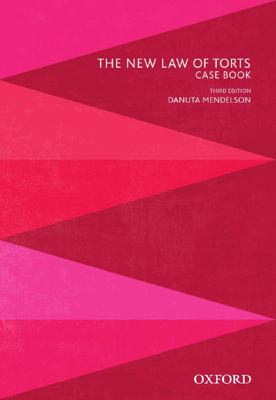 Case book. New Law. The Oxford Handbook of Case.