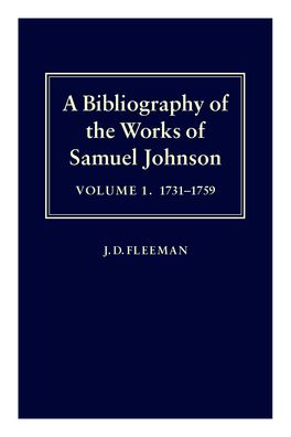 Picture of A Bibliography of the Works of Samuel Johnson