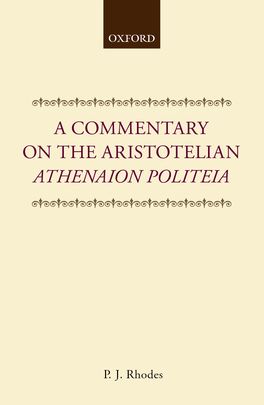 Picture of A Commentary on the Aristotelian Athenaion Politeia