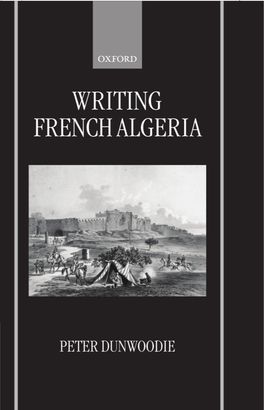 Picture of Writing French Algeria