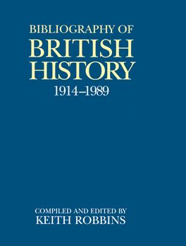 Picture of A Bibliography of British History 1914-1989