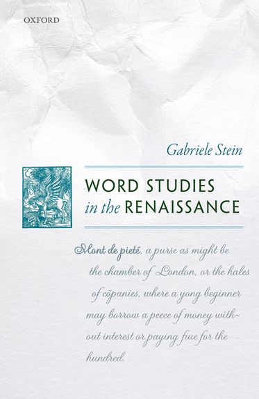 Picture of Word Studies in the Renaissance