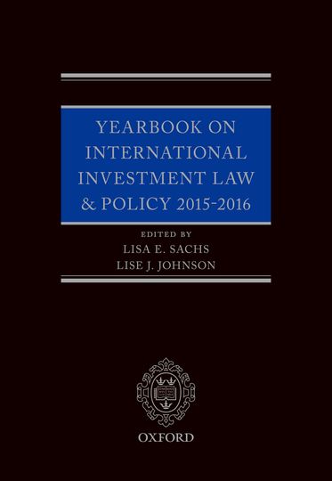 Picture of Yearbook on International Investment Law & Policy 2015-2016