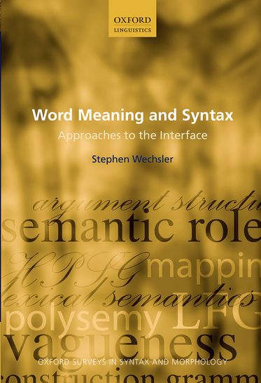 Picture of Word Meaning and Syntax