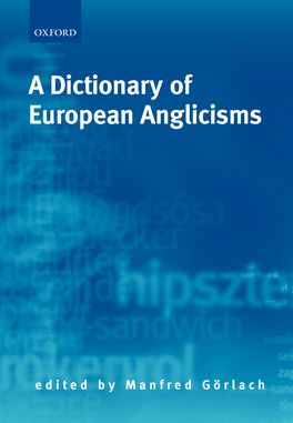 Picture of A Dictionary of European Anglicisms