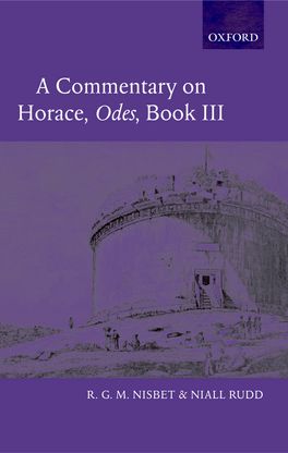 Picture of A Commentary on Horace: Odes Book III