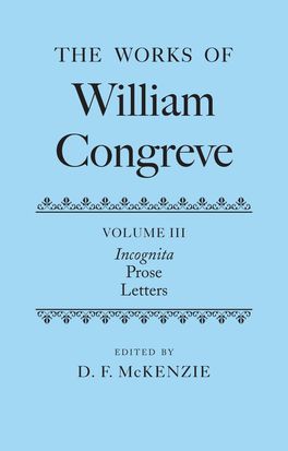 Picture of Works of William Congreve, Volume III