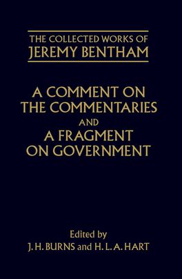 Picture of A Comment on the Commentaries and A Fragment on Government